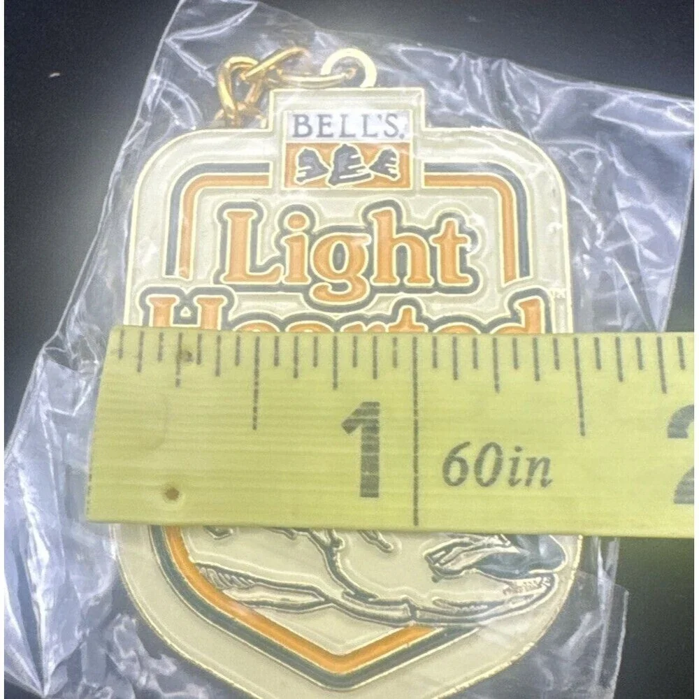 Bell’s Light Hearted Ale Metal Keychain NEW‎